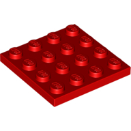 Lego destička 4x4, červená (303121, 4243814)